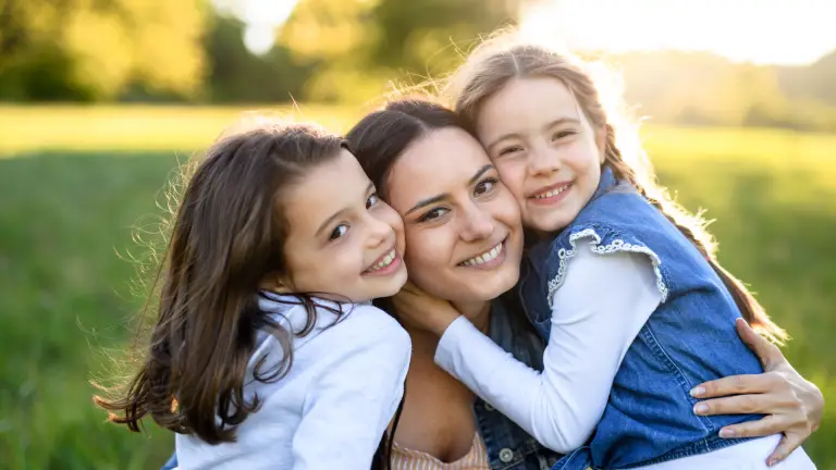 single mom of 2 girls
