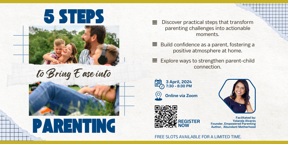 5 Steps to Bring Ease into Parenting poster