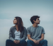 couple looking away from each other in a troubled relationship